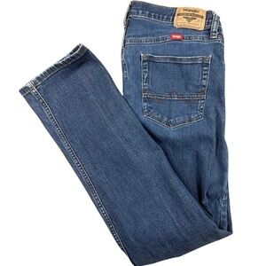 Wrangler Premium Quality Slim Straight Jeans Men 32x32 (fits 32x30) Cowboy Rodeo